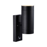Вуличний світильник з датчиком руху Nordlux 21519103 Tin GU10 2x35W IP54 чорний
