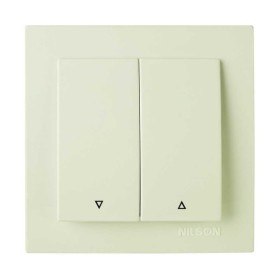 Вимикач Nilson Touran кремовий жалюзі 2кл ( 24121011 )
