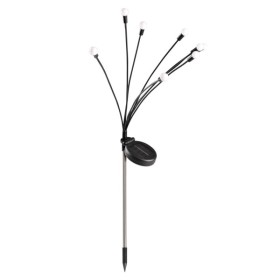 Вуличний світильник на сонячній батареї Goldlux 325549 Fiorini LED 3000K IP44 чорний