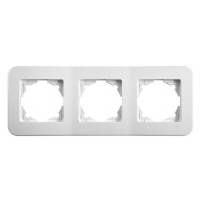 Рамка 3-местная белая VIKO Rollina