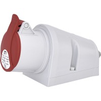 Настенный силовой разъем ETI 004482035 EZ-1643 IP44 (16A 400V 3P+PE)