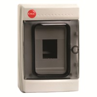 Щит настенный DKC Ram Base 4 модуля с дверцей RAL7035