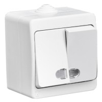 Вимикач 2-клавішний з підсвічуванням Gunsan Nemli