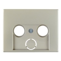 Накладка для антеної розетки 2/3 отвори нержавіюча сталь Berker K.5