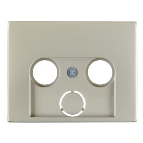 Накладка для антеної розетки 2/3 отвори нержавіюча сталь Berker K.5