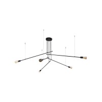Люстра Nowodvorski 9127 Pile E27 5x60W IP20 Чорна