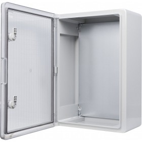 Ударостійкий корпус з АБС-пластику Аско-Укрем UBox 350x500x190мм (прозорі дверцята)