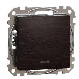 Переключатель Schneider Electric Sedna Design & Elements с подсветкой венге SDD181106L