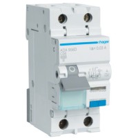 Дифференциальный автомат Hager ADA956D C 6A 1P+N 6кА 30мА А
