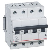 Автоматический выключатель RX³ 4,5кА 10А 4п C, Legrand