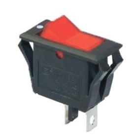 Переключатель TNSy KCD3-2-101V R/B с подсветкой красный (TNSy5500858)