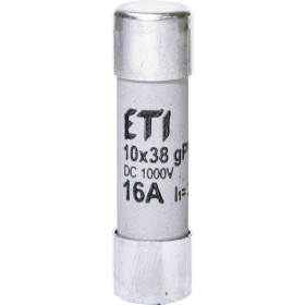 Запобіжник ETI 002625081 CH 10x38 gPV 16A 1000V (30kA)