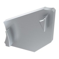 Заглушка Lumines для типу Н без отвору права срібло