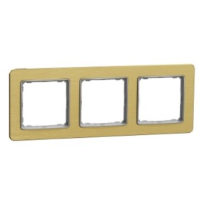 Трехпостовая рамка Schneider Electric Sedna Elements Sedna Elements матовое золото SDD371803