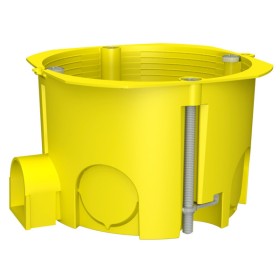 Монтажна набірна коробка для порожніх стін Plank Electrotechnic BOXES MB002 (PLK4002400) типу МВ 65х45мм (жовта)