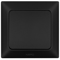 Вимикач 1-клавішний NE-AD ARAS 93-124-01 чорний