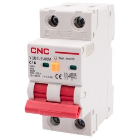 Диференційний вимикач CNC YCB9LE-80M C16А 1Р+N 6кА 30мА (Б00044011)
