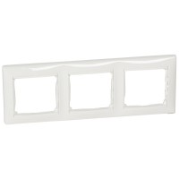 Рамка тройная Valena горизонтальная белая