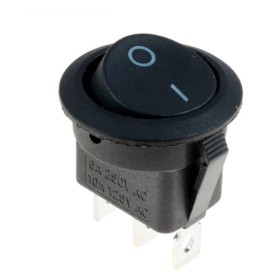 Перемикач TNSy KCD1-8-102 B/B круглий чорний (TNSy5500745)