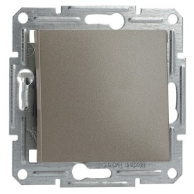 Вимикач 1-клавішний без рамки бронза Asfora, EPH0100169