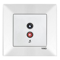 Розетка аудио Meridian, для динамиков, белый