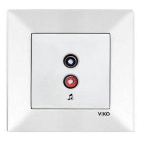 Розетка аудіо Meridian, для динаміків, білий