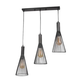 Подвесной светильник, люстра Goldlux 328366 Tiana E27 3x20W IP20 черный