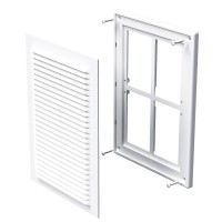 Решітка Vents МВ 125с біла 182х251