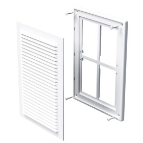 Решітка Vents МВ 125с біла 182х251