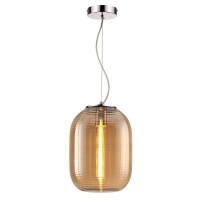 Підвісний світильник, люстра Reality 337601-22 Emily E27 1x40W IP20 Бурштиновий