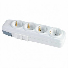 Четверная колодка FAR LARA F504 с заземлением (7.5.2.90782)