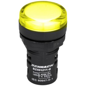 Жовтий LED індикатор Schrack BZ501211B 24В AC/DC