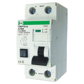 Дифференциальный автомат Promfactor FAP10-A C 10А/0,03A 2P (1P+N) 10кА (FAP10C10030A)