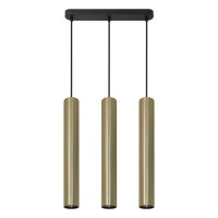 Підвісний світильник, люстра над столом, барною стійкою Goldlux 326164 Lungomare GU10 3x10W IP20 Золотий