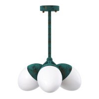 Люстра Pikart 35147-2 Burgeon E14 3x60W IP20 бірюзова