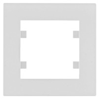 Одноместная рамка Hager WL5510 Lumina-Intense 1Х (белая)