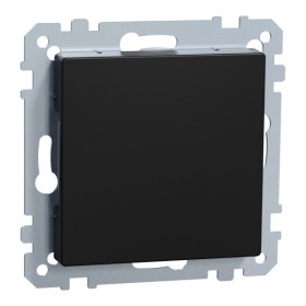 Заглушка антрацит Merten System M MEG4075-0403 (чорна матова)