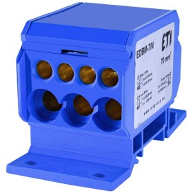 Распределительный блок ETI 001102423 EDBM-7/N (192А 1x4-70; 3x2.5-25; 4x2.5-16)