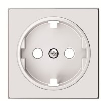 Центральна плата розетки ABB Sky 2CLA858800A2101 8588 CB із заземленням (біле скло)