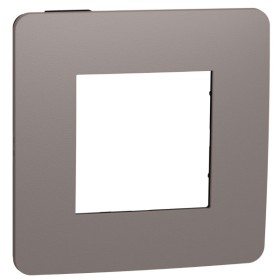 Однопостова рамка Schneider Electric NU280217 (шоколад/антрацит)