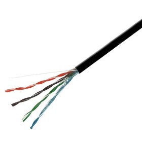 Мережевий кабель GEAR CAT.5E UTP CCA 4Px2x0.51 PVC+PE Outdoor з проволкою (305 м.)