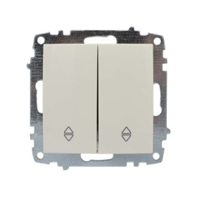 Вимикач ELBI ZENA кремовий 2кл прохідний без рамки ( 609-010300-211 )