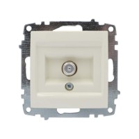 Розетка ELBI ZENA кремова супутникова SAT F-роз'єм без рамки ( 609-010300-280 )