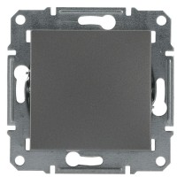 Переключатель перекр. без рамки сталь Asfora, EPH0500162