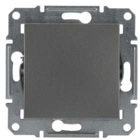 Перемикач перекр. без рамки сталь Asfora, EPH0500162