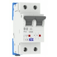 Двухполюсный автомат SEZ 62 C 63А 2P (PR62C63A)
