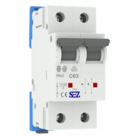 Двополюсний автомат SEZ 62 C 63А 2P (PR62C63A)