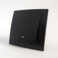 Вимикач Nilson Touran чорний 1кл проміжний ( 24221010 )