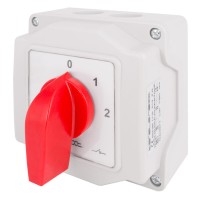 Корпусний пакетний перемикач E.Next LK25/4.322-ОВ/45 0-1-2 25А IP44 (8424-200)