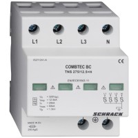 Захисний грозорозрядник Schrack IS211240A Combtec 275В АС 12,5кА 4P клас B+C TNS